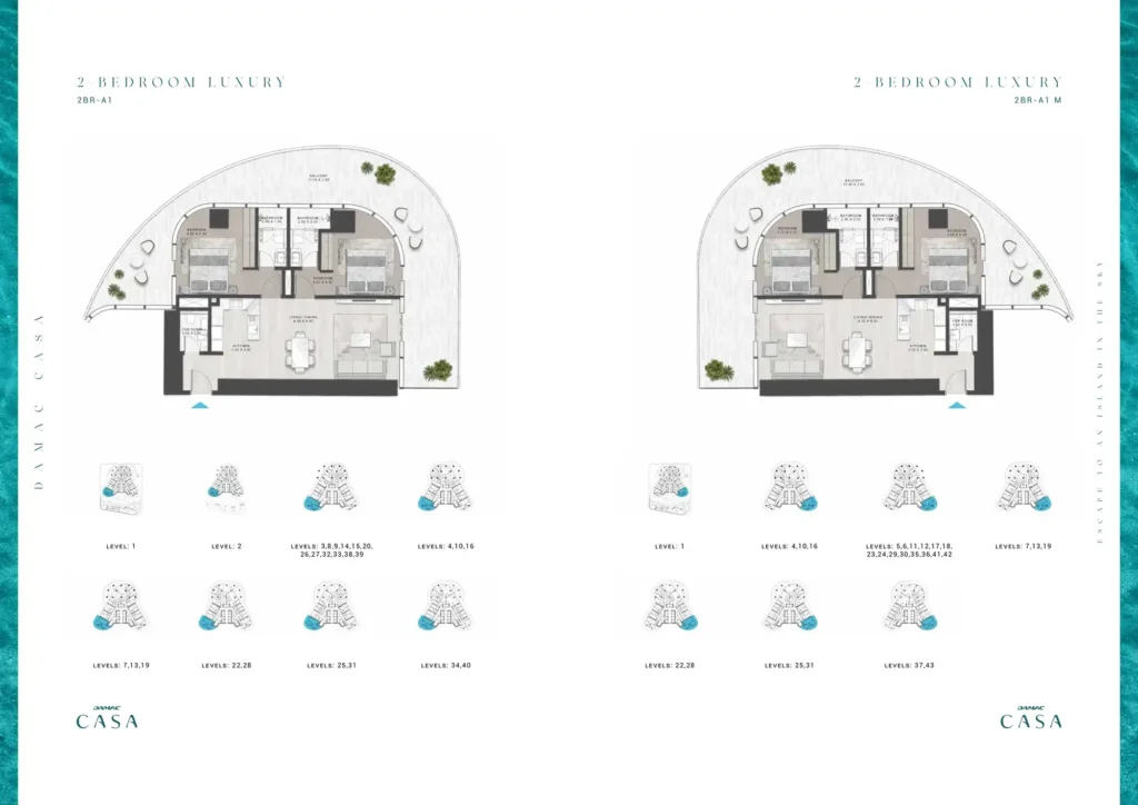 Planta 2 Dormitorios A1